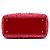 Borsa Lady Dior Medium in tweed rosso con frange e strass - vista 3