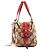 Coach Borsa Bowling Signature Beige Red F23006 - vista 2