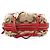 Coach Borsa Bowling Signature Beige Red F23006 - vista 3