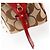 Coach Borsa Bowling Signature Beige Red F23006 - vista 6