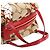 Coach Borsa Bowling Signature Beige Red F23006 - vista 9