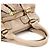 Chloé Borsa Tote Bay in pelle beige - vista 11
