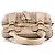 Chloé Borsa Tote Bay in pelle beige - vista 4