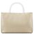 Prada Borsa Tote 1998 Ivory Spazzolato Plex con manici in plastica - vista 3