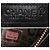 Chanel 02A Mini Borsa in Pelle d'Agnello Matelassé Nera - vista 11