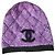 Cappello Chanel Logo CC in Cashmere Viola