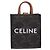 Céline Celine Vertical Cabas Triomphe Coated Canvas Mini