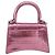 Balenciaga Hourglass Chain Top Handle Crocodile Embossed Leather Mini - vista 2