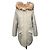 Zapa Paris Parka Caqui con Capucha de Piel