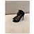 Gianvito Rossi Sandali stringati in camoscio nero - vista 3