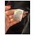 Sandro schwarzer Wollmantel mit Lederdetails - Ansicht 4