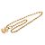 Collana con pendente matelassé Chanel CC placcato oro