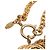 Collana con pendente matelassé Chanel CC placcato oro - vista 5