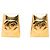 Orecchini a clip Chanel CC placcati in oro