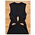 Autre Marque Christopher Esber schwarzes Maxikleid mit Cut-outs - Ansicht 5