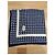 Foulard in seta Yves Saint Laurent blu monogramma YSL - vista 6