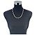 Autre Marque Collana di perle Akoya e d'acqua dolce Vintage White 10mm e 3mm 53cm - vista 2