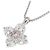 Autre Marque Platin-Blumen-Diamantcollier - Ansicht 3