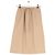 Autre Marque Falda acampanada CAMILLA AND MARC de algodón beige con rayas