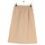 Autre Marque Falda acampanada CAMILLA AND MARC de algodón beige con rayas - vista 2