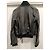 Dsquared2 Black Leather Bomber Jacket with Gold Hardware - view 11