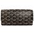Cartera larga Goyard con estampado chevron