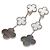 Van Cleef & Arpels Magic Alhambra 3-Motif Shell Chalcedony Ohrringe