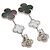 Van Cleef & Arpels Magic Alhambra 3-Motif Shell Chalcedony Ohrringe - Ansicht 2
