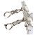 Van Cleef & Arpels Magic Alhambra 3-Motif Shell Chalcedony Ohrringe - Ansicht 3