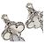 Van Cleef & Arpels Magic Alhambra 3-Motif Shell Chalcedony Ohrringe - Ansicht 4