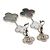 Van Cleef & Arpels Magic Alhambra 3-Motif Shell Chalcedony Ohrringe - Ansicht 5