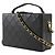 Borsa a tracolla Chanel in pelle matelassé nera - vista 2