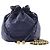 Borsa a tracolla Chanel in pelle d'agnello matelassé blu navy