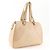 Bulgari Borsa Bvlgari in pelle beige - vista 3