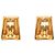 Orecchini a clip Chanel Gold CC placcati in oro - vista 2