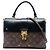 Borsa Satchel Louis Vuitton Brown Monogram One Handle Flap MM