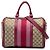 Gucci Beige Medium GG Canvas Web Joy Boston Tasche