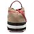 Borsa secchiello Burberry Ashby in tela Mega Check marrone Medium