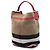 Borsa secchiello Burberry Ashby in tela Mega Check marrone Medium - vista 2