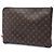Louis Vuitton Brown Monogram Poche Documents Portfolio - vista 2