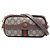 Gucci Mini Sac Crossbody Ophidia Triple Zip en GG Supreme Beige et Web