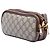 Gucci Mini Sac Crossbody Ophidia Triple Zip en GG Supreme Beige et Web - vue 2