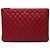 Clutch Chanel Red Large Quilted Caviar O Case