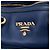 Borsa Prada Blue Vitello Daino con chiusura a zip - vista 5