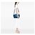 Borsa Satchel Prada Blue Vitello Daino Sound Lock - vista 5