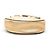 Chloé Gold Mini Metallic Leather Drew Crossbody - vista 3