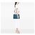 Borsa Prada Blue Medium Saffiano Lux Galleria Double Zip Satchel - vista 6