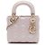 Dior Pink Mini Pearlescent Lambskin Cannage Lady Dior