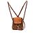 Mini zaino Faye Chloé in vitello e camoscio marrone