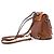 Mini zaino Faye Chloé in vitello e camoscio marrone - vista 2